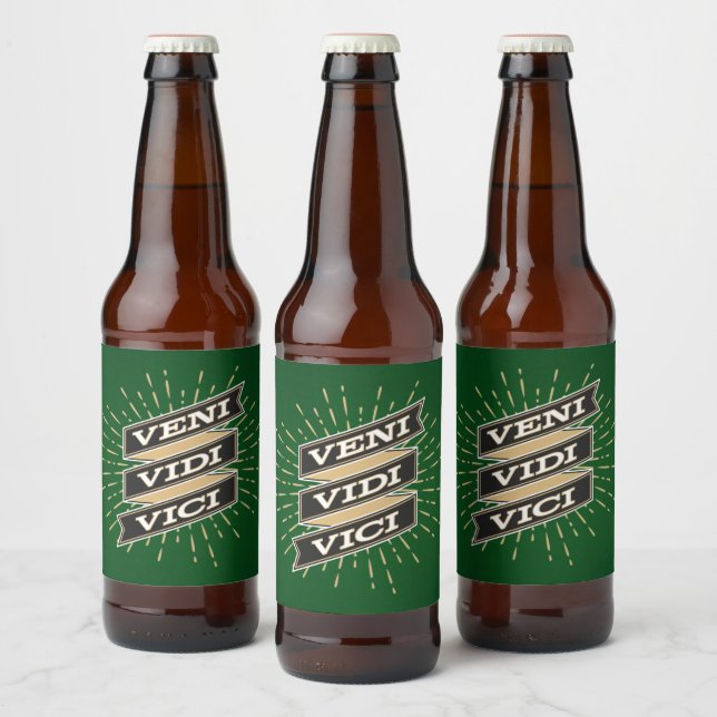 Veni Vidi Vici Étiquette de bouteille de bière ver (Bouteilles)