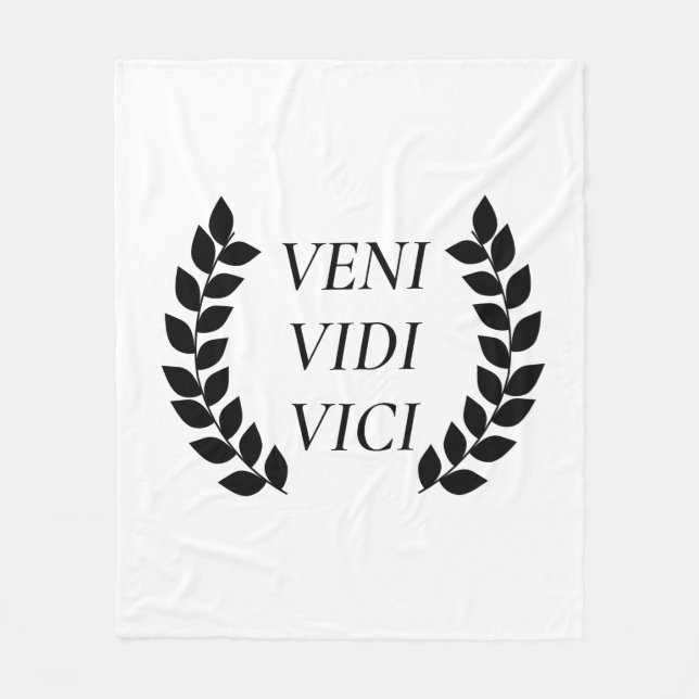 Veni Vidi Vici Fleecedecke (Vorderseite)