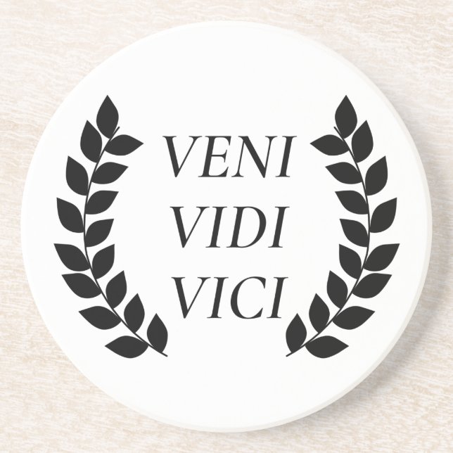 Veni Vidi Vici Getränkeuntersetzer (Vorne)