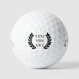 Veni Vidi Vici I kam ich sah ich erobert Golfball