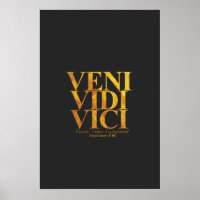 Veni Vidi Vici Julius Cäsar Latin Zitat.