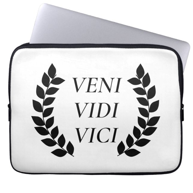 Veni Vidi Vici Laptopschutzhülle (Vorderseite)