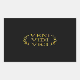 Veni Vidi Vici lustiger Spiel-Sieger Rechteckiger Aufkleber