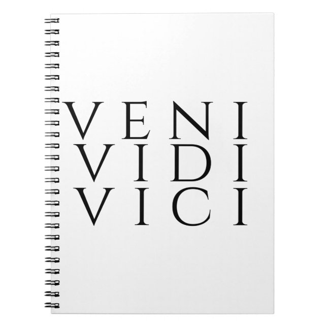 Veni Vidi Vici Notizblock (Vorderseite)