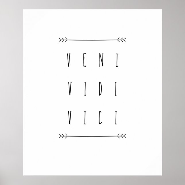 Veni Vidi Vici Poster (Vorne)