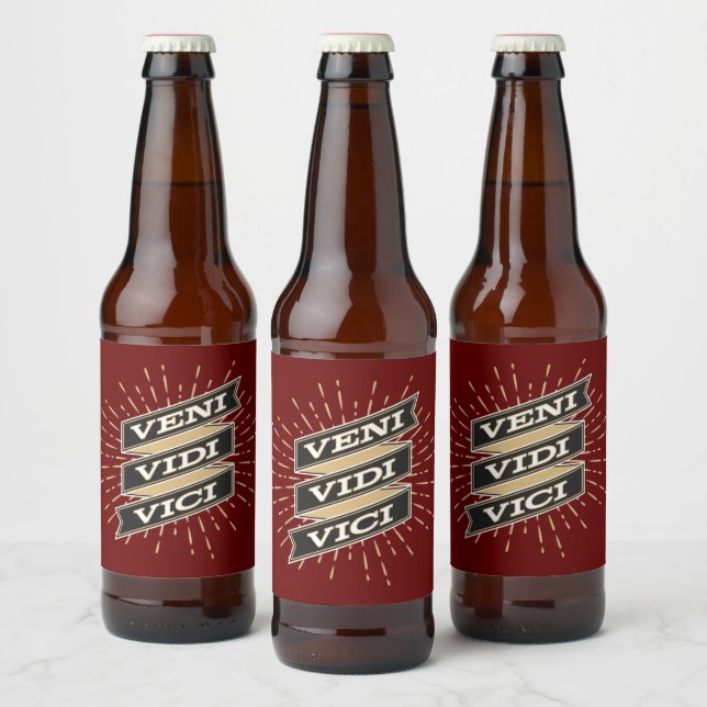Veni Vidi Vici Red Bierflaschenetikett (Flaschen)