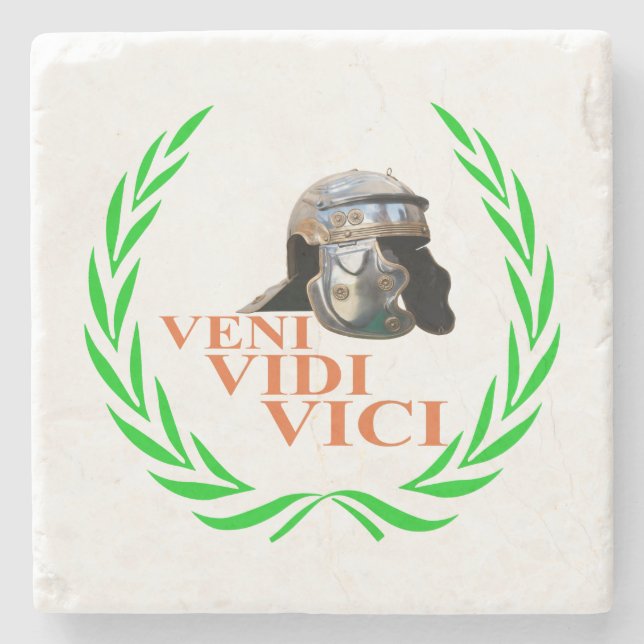 Veni Vidi Vici Steinuntersetzer (Vorderseite)