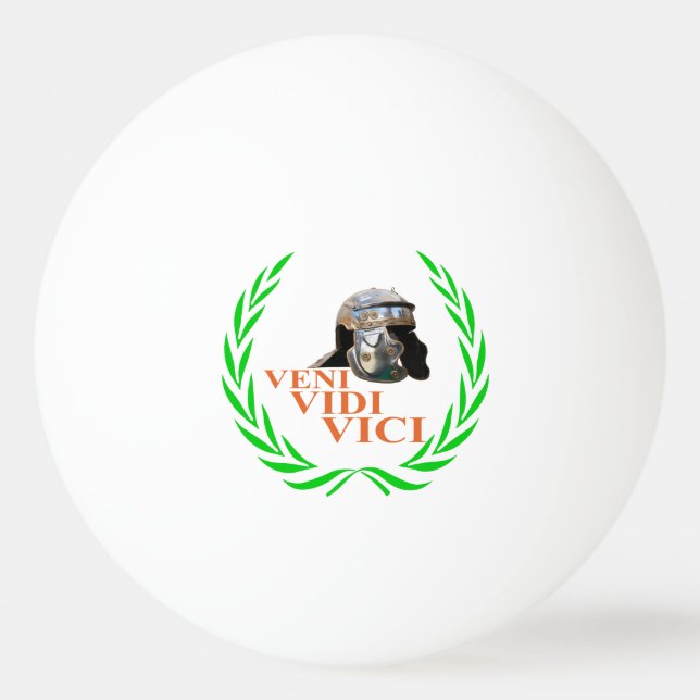 Veni Vidi Vici Tischtennisball (Vorderseite)