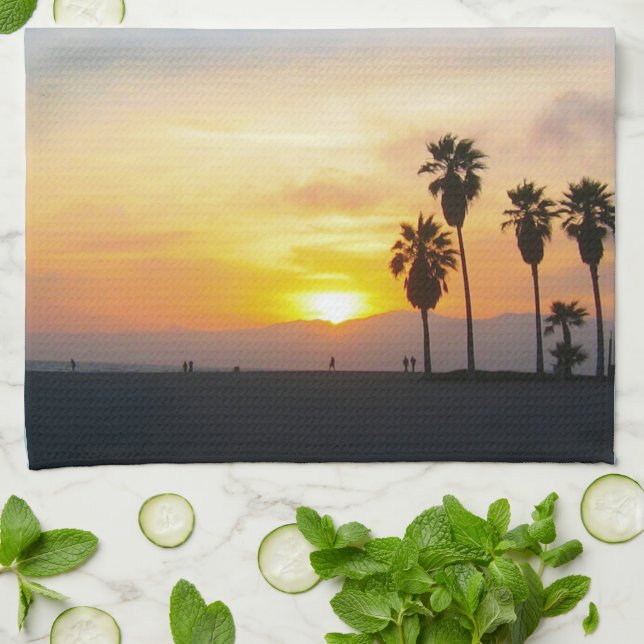 Venice Beach California Geschirrtuch (Gefaltet)