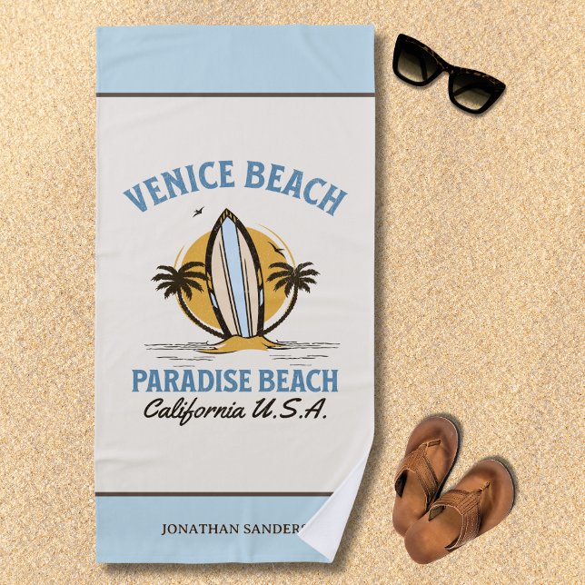 Venice Beach California Paradise Beach Strandtuch (Von Creator hochgeladen)