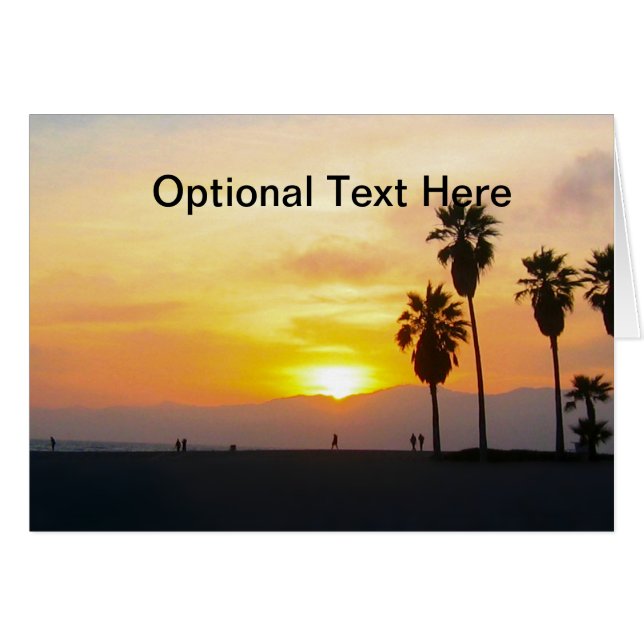 Venice Beach California Sunset (Vorderseite (Horizontal))