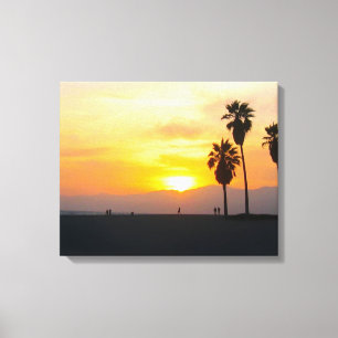 Venice Beach California Sunset Leinwanddruck