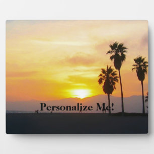 Venice Beach California Sunset Souvenir Fotoplatte