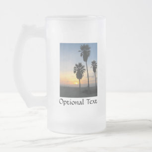 Venice Beach California Sunset Souvenir Mattglas Bierglas