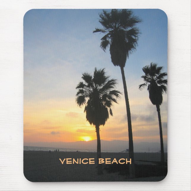 Venice Beach California Sunset Souvenir Mousepad (Vorne)