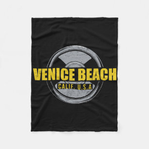 Venice Beach California Usa Gym Bodybuilding Works Fleecedecke