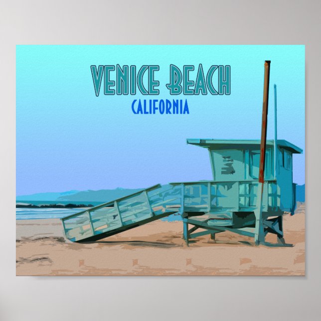 Venice Beach California Vintag Poster (Vorne)