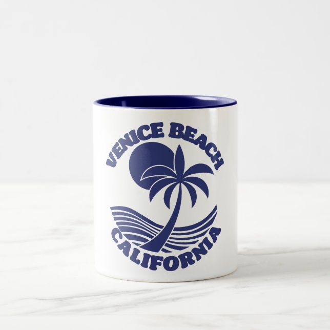 Venice Beach California Zweifarbige Tasse (Mittel)