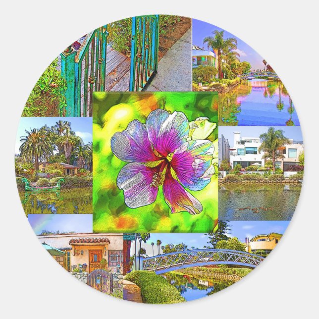 Venice Beach Collage Sticker Sheets (Vorderseite)