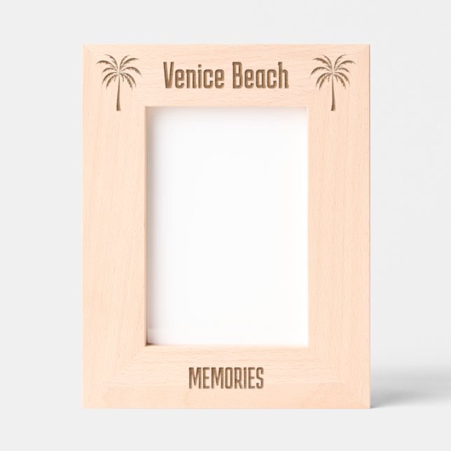 Venice Beach Florida Laser gravierter Rahmen (Vorderseite)
