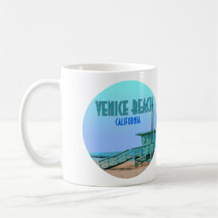 Venice Beach Kalifornien Vintage Kaffeetasse