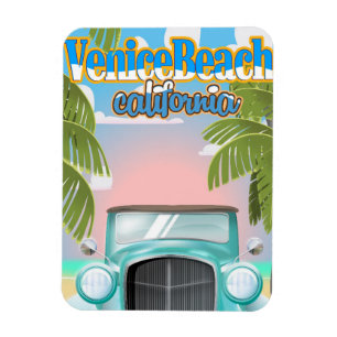Venice Beach Kalifornien Vintage Poster. Magnet