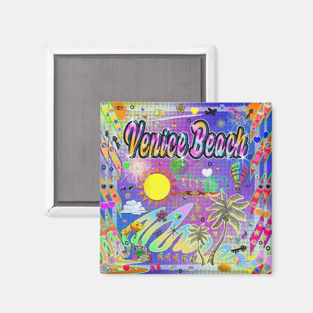 Venice Beach Nu Era Magnet (Vorderseite/Rückseite)