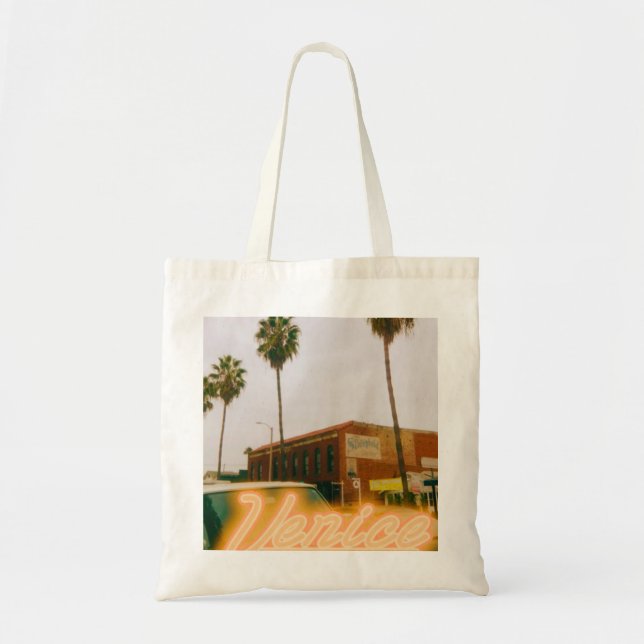 Venice Beach Retro Print Tragetasche (Vorne)