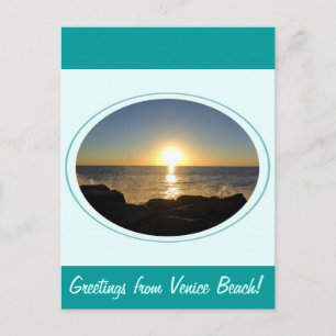 Venice Beach Sunset 2 Postkarte