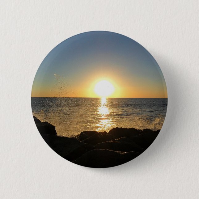 Venice Beach Sunset Button (Vorderseite)