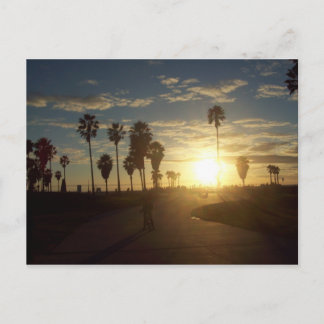 Venice Beach Sunset, CA Postkarte