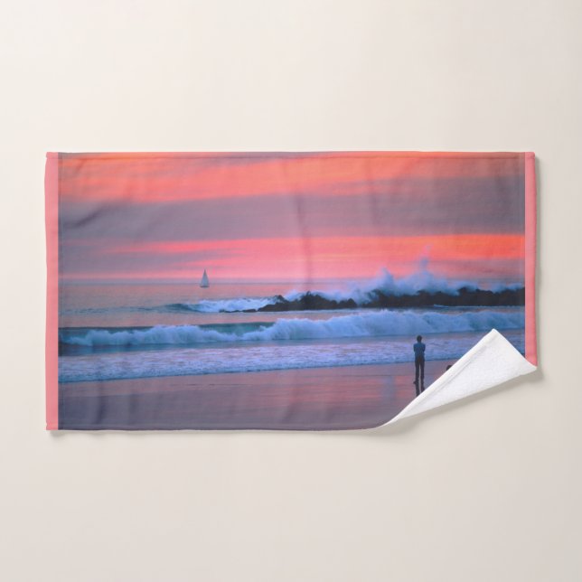 Venice Beach Sunset Handtuch (Handtuch)