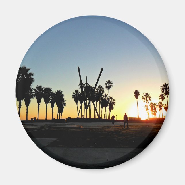 Venice Beach Sunset Magnet (Vorne)