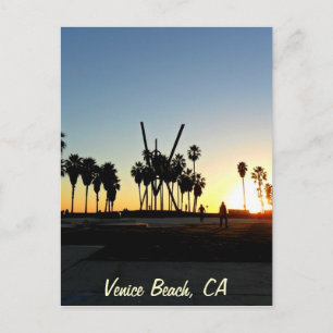 Venice Beach Sunset Postkarte