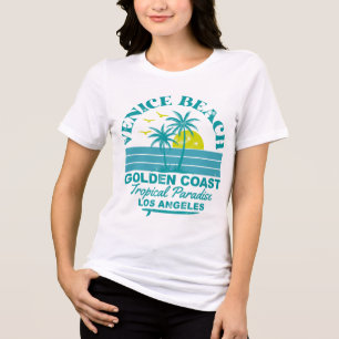 Venice Beach Sunset - Tropical Paradise Tri-Blend Shirt