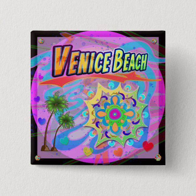 Venice Beach True Progress Knopf Button (Vorderseite)