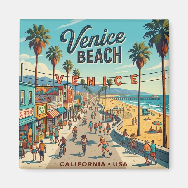 Venice Beach USA Magnet (Vorne)