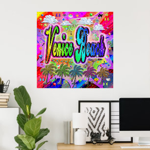 Venice Beach Vista Express Poster