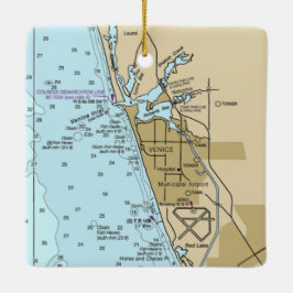 Venice Florida Chart Keramikornament