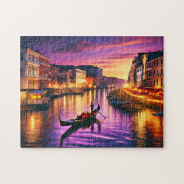 Venice Gondola Grand Canal Romantic Italy Night