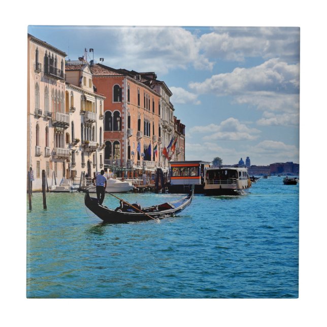 Venice Gondolas Fliese (Vorderseite)