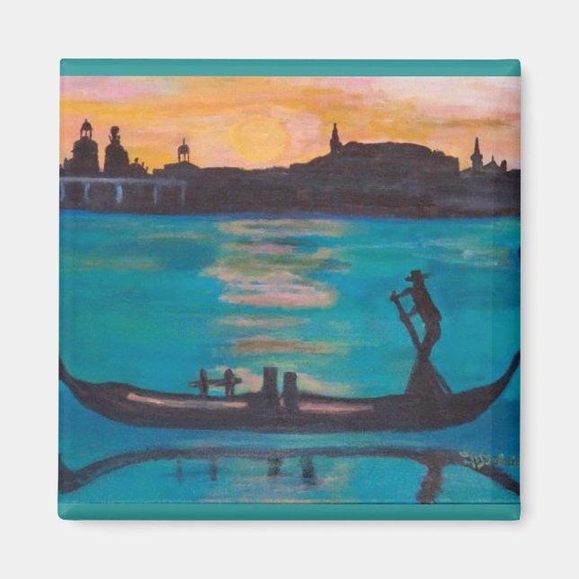 Venice gondoliers magnet (Vorne)