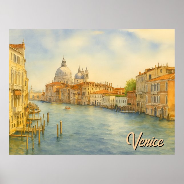 Venice Grand Canal Landscape Poster (Vorne)