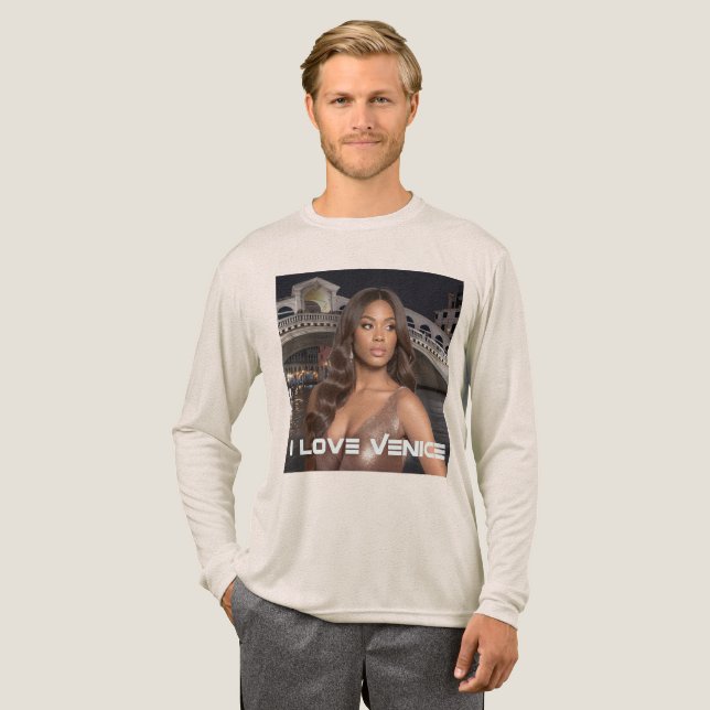 VENICE - I LOVE VENICE Tri-Blend SHIRT (Volle Vorderseite)