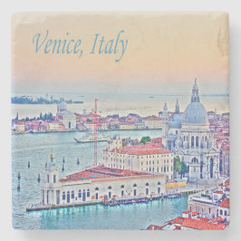 Venice Italy HDR Sunset Stone Untersetzer