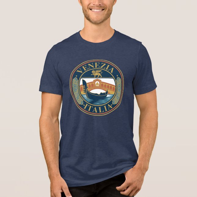 Venice Italy Tri-Blend Shirt (Vorderseite)