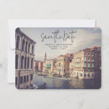 Venice Italy Wedding Save the Date