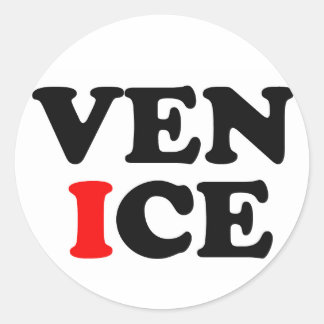 VENICE LOGO RUNDER AUFKLEBER