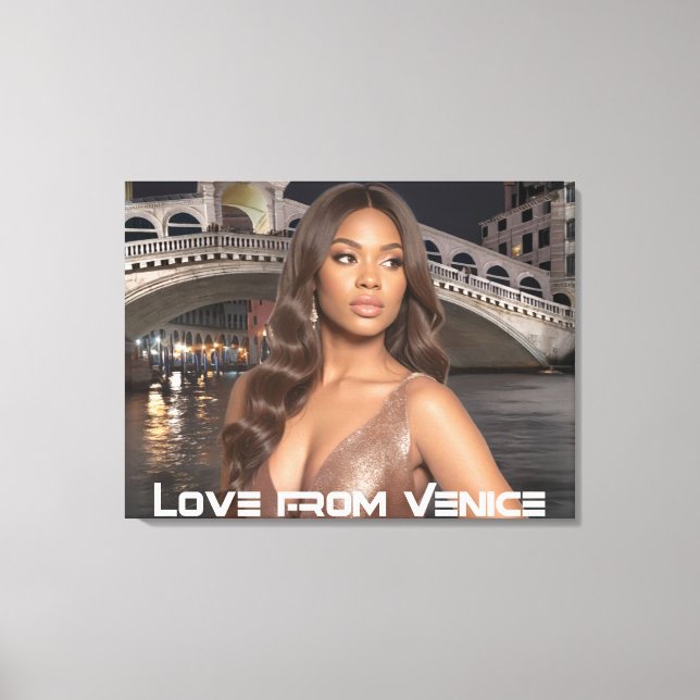 VENICE - LOVE FROM VENICE LEINWANDDRUCK (Vorderseite)