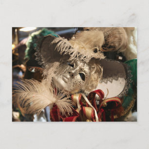 Venice Masks Postkarte